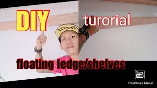 floating ledge/shelves tutorial 3/4 plywood lang katalo na