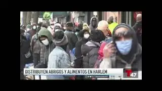 Telemundo Distribuyen Abrigos Y Alimentos En Harlem