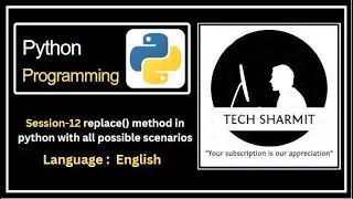 replace() function or method in Python | methods in python | function in python | Python course |