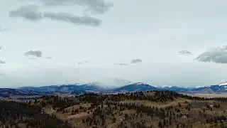 Snow coming Over Boreas Pass South Park Colorado Jan 23, 2024