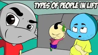 TYPES OF PEOPLE IN LIFT | Komedy___Boy01