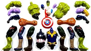 Hulk smash captain America Thanos siren head assemble toys video 