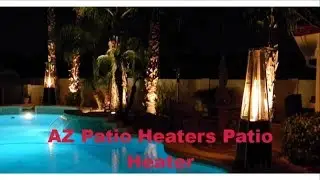 AZ Patio Heaters Patio Heater, Quartz Glass Tube in Hammered Bronze