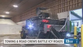 Freezing drizzle leads to dozens of car tows in Grand Rapids