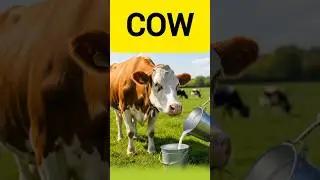 Cow 🐄 | Kids Learning Animal Sounds & Facts