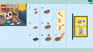 30574 A Cat LEGO&reg; Creator Manual at the Brickmanuals Instruction Archive
