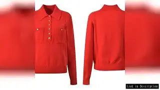 Christmas Red Sweater Asian Size Polo Collar Temperament Fashion Commuting Casual Versatile Pullover