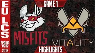 MF vs VIT Highlights | EU LCS Spring 2018 S8 W2D2 | Misfits vs Team Vitality Highlights