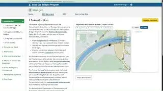 How to Use Interactive Maps with a Map Description Button - Cape Cod Bridges Program