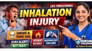 Inhalation Injury  | Smoke Inhalation, Pathophysiology & Nursing Management #nursing_challengers