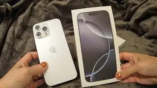 UNBOXING MY NEW IPHONE 16 PROMAX WHITE TITANIUM 🍎📱#iphone #iphone16promax #apple #gift 