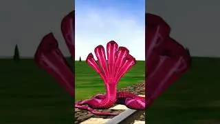 Amazing five heads snake vs train #train #anaconda #kinemaster #funny #shorts #youtubeshorts