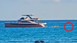 Luxury Yacht Party FALLS Overboard?