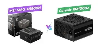 MSI MAG A550BN против CORSAIR RM1000e: Сравнение блоков питания ⚡ 550 Вт без модульной системы пр...
