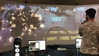 Real time Shooting scenario:Made by Unity3d HTC VIVE: UNITY FPS VIVE Projector display FPS TUTORIAL
