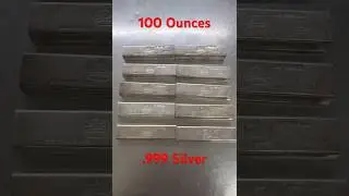 100 ounces of California Crown Mint silver.@DownAtThePawnshop #pawn #silver #bullion #preciousmetal
