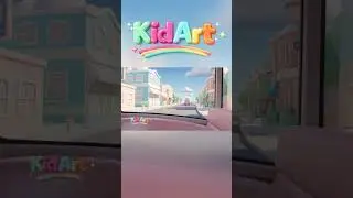 Wheels on the Bus 🚍 Wheels Keep Turning! | KidArt City #shorts
