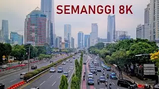 WALKING AROUND SEMANGGI [8K video] ~ from Jalan Sudirman to Jalan Gatot Subroto Jakarta