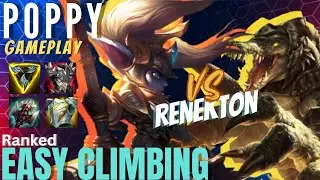 POPPY VS RENEKTON ( COUNTER PICK ) - WILD RIFT - RANKED - TOP LANE - S18