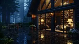 Soothing Night Rain Ambience 🌙 | Deep Sleep, Insomnia Relief & Anxiety Reduction (Pure Rain)
