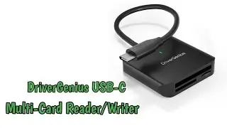 DriverGenius USB C Multi Card Reader/Writer Unboxing and Demo