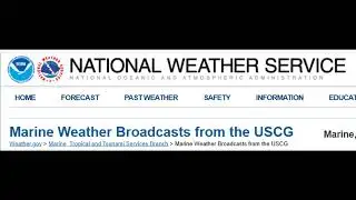 USCG National Weather Service 8782 khz 1 4 26