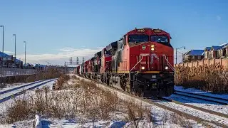 [SD40s!] CN Train M394 Eastbound at Mount Pleasant GO Station 