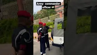 Indian army chief commander officer entry #shorts #armylover #commander