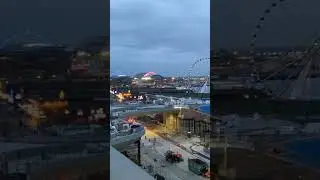 Near #pikeplacemarket #seattle views of the #elliottbay and #ferriswheel