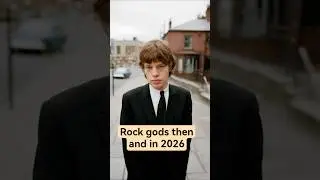 Rock legends then and now Jagger, McCartney, Plant (1960 - 2025) #shorts