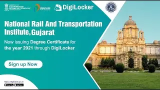 National Rail And Transportation Institute, Vadodara, Degree Certificates Download by Digilocker