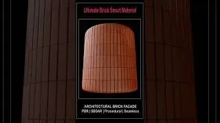 6 Procedural Brick Facade Patterns | 4K PBR SBSAR Material Pack #substancedesigner #pbr