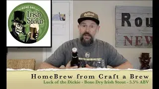 Home Brew Bone Dry Irish Stout Luck O the Dickie review PopDarts