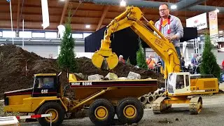 Big RC Excavator Liebherr 954 and Bulldozer in ACTION Special RC Truck Wood Loader Volvo FH16 750