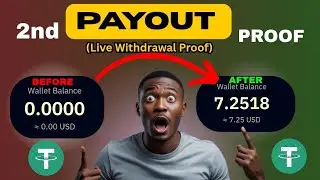 2nd USDT Payout Proof  | Live Withdrawal From Telegram Bot