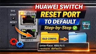 Huawei Switch Port Reset to Default | Reconfigure Port Step-by-Step Tutorial | Network Handbook