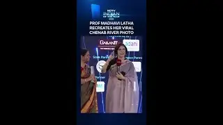 Prof Madhavi Latha Recreates Her Viral Chenab River Photo