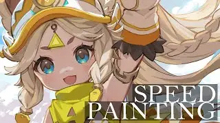 【イラストメイキング】原神/Genshin Impact-カチーナ【Speed Painting】