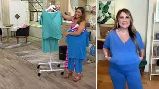 Koolaburra by UGG Sueded Jersey Pullover & Cropped Pant Lounge Set on QVC