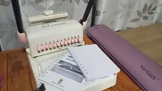 Guia da encadernação - COMO FURAR  MIOLO A6 COM A THE CINCH.