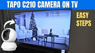 Камера видеонаблюдения Tapo C210 на телевизоре