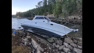 Repairing damaged fiberglass hull