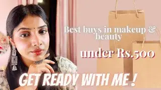 500rs & under beginner&rsquo;s makeup and beauty products with application.