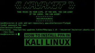 How to add ppa repository in kali Linux sbin