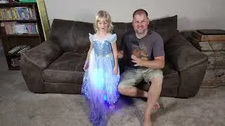 Review of Light Up Girls Halloween Costume Snow Princess Dress Ice Christmas Costumes