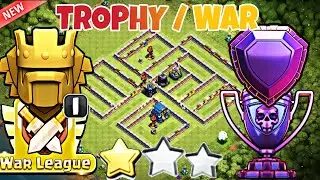 Th12 Trophy War Base 2019 with Replays | CoC Best Th12 Anti 2 Star Trophy War Base 2019
