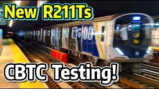 ⁴ᴷ⁶⁰ R211T CBTC Test Train on the F Line!