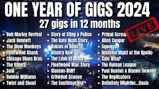 One Year of Gigs 2024, HIGHLIGHTS LIVE! 27 gigs in 12 months #livemusic