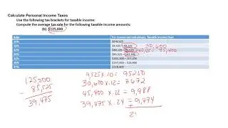 Calculating tax liability and average tax rates