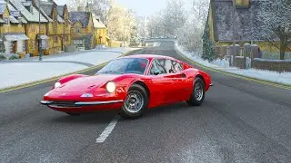 FERRARİ DİNO 206 GT 1969 I Forza Horizon 4 l Test Drive l Realıstıc 4K #forzahorizon4 #fh4